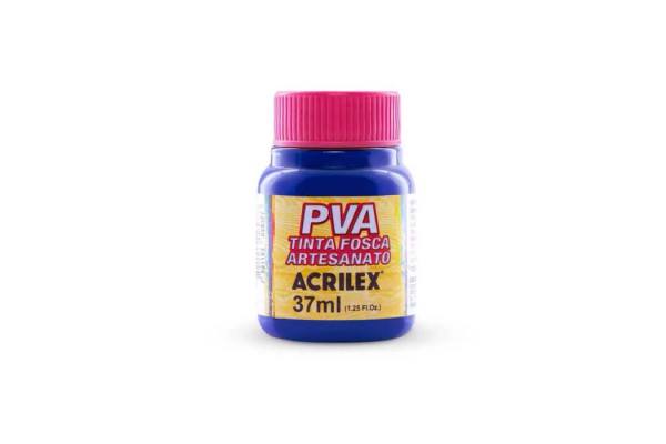 TINTA PVA FOSCA 37ML ACRILEX AZUL ULTRAMAR